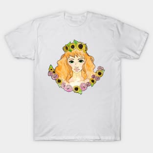 Seasonal flower girls- Summer T-Shirt